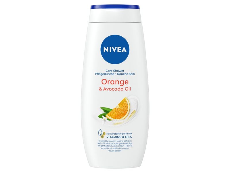 NIVEA Duschgel Orange and Avocado Oil 250 ml Pflegende und verwöhnende Cremedusche für ein sauberes Gefühl