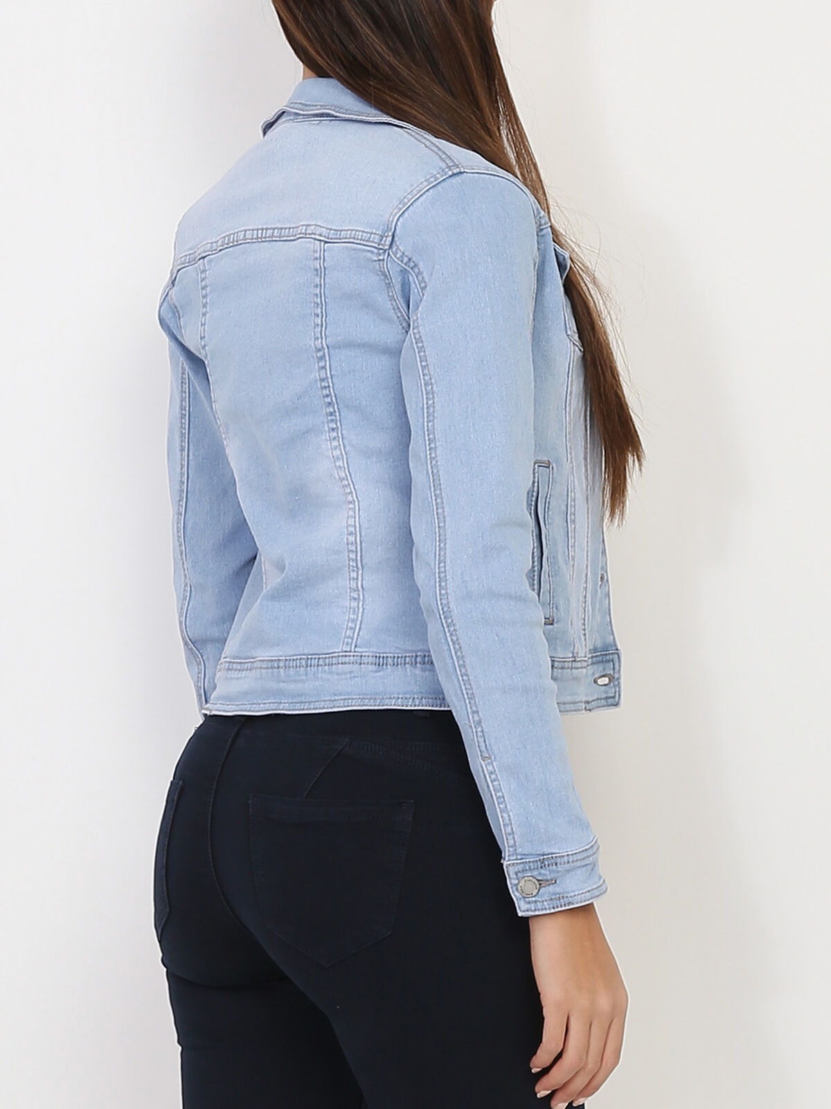 Veste en jean- Bleu