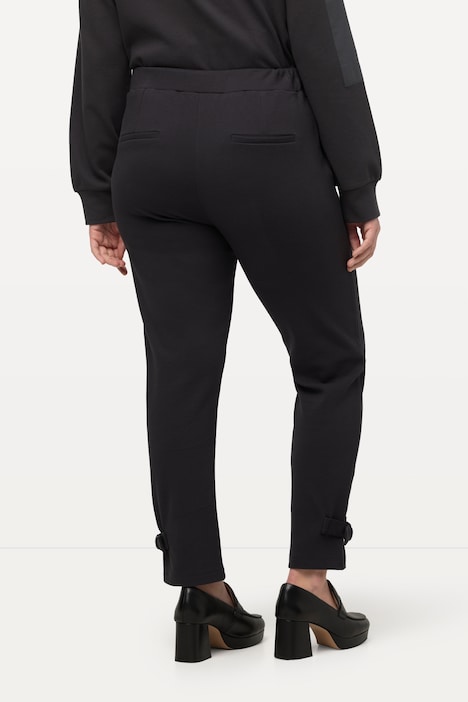 7/8-Jerseyhose, Rippstruktur, Elastikbund, Bindegürtel