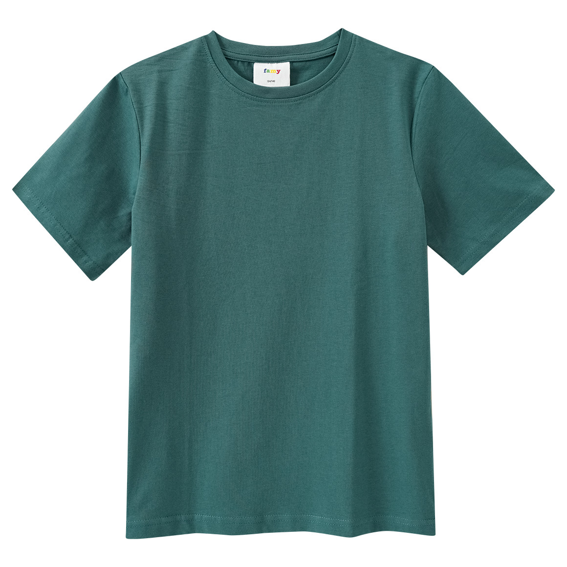 Famy 3 Jungen T-Shirts im Basic-Look hellgrün / sand / dunkelgrün
