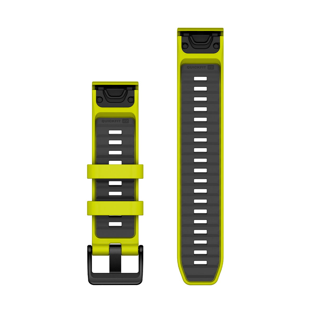 Garmin QuickFit 22mm silikone urrem (Yellow / Graphite)