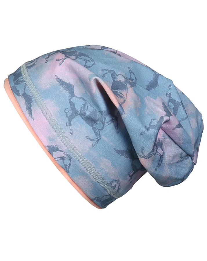 Beanie PFERD in blau/rosa