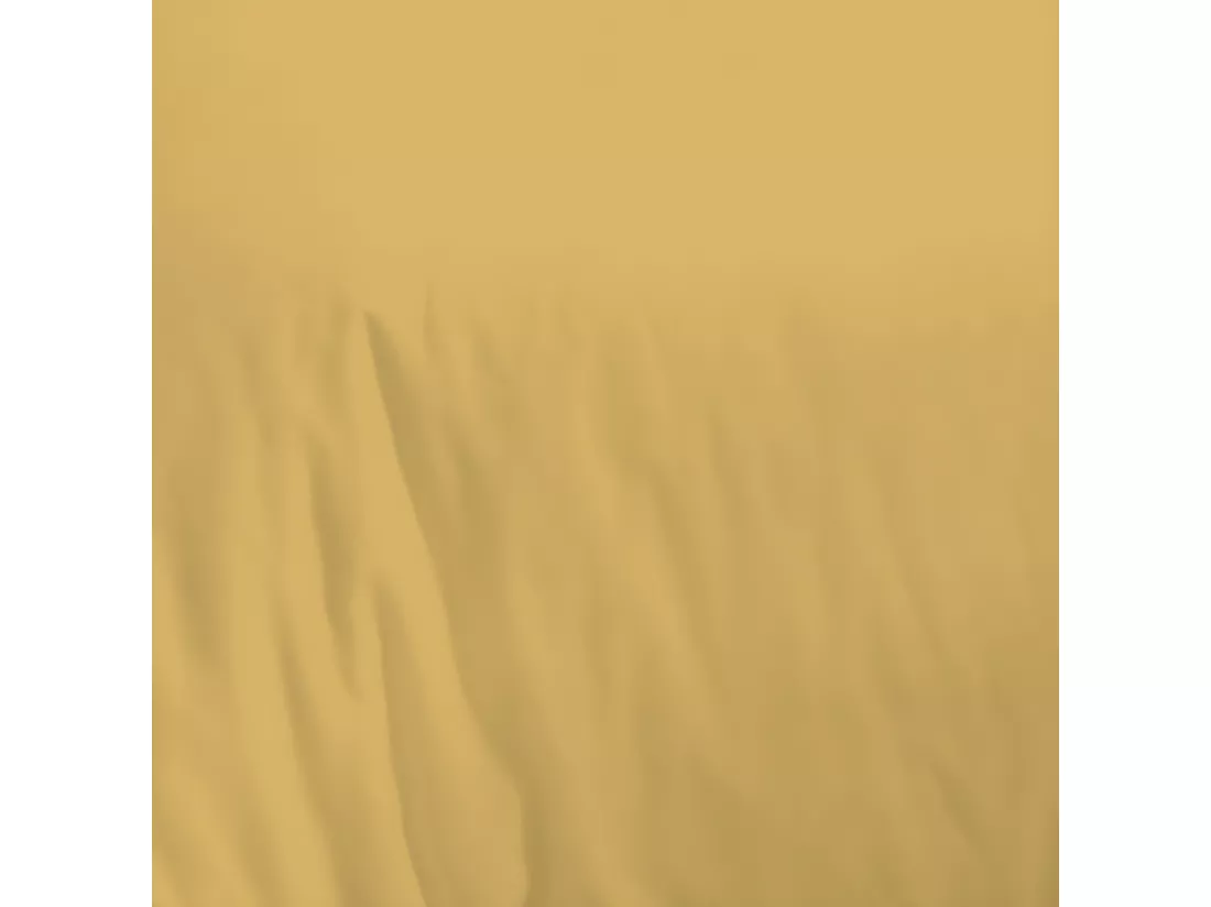 Housse de couette en coton 57 fils unie jaune moutarde 240x220cm