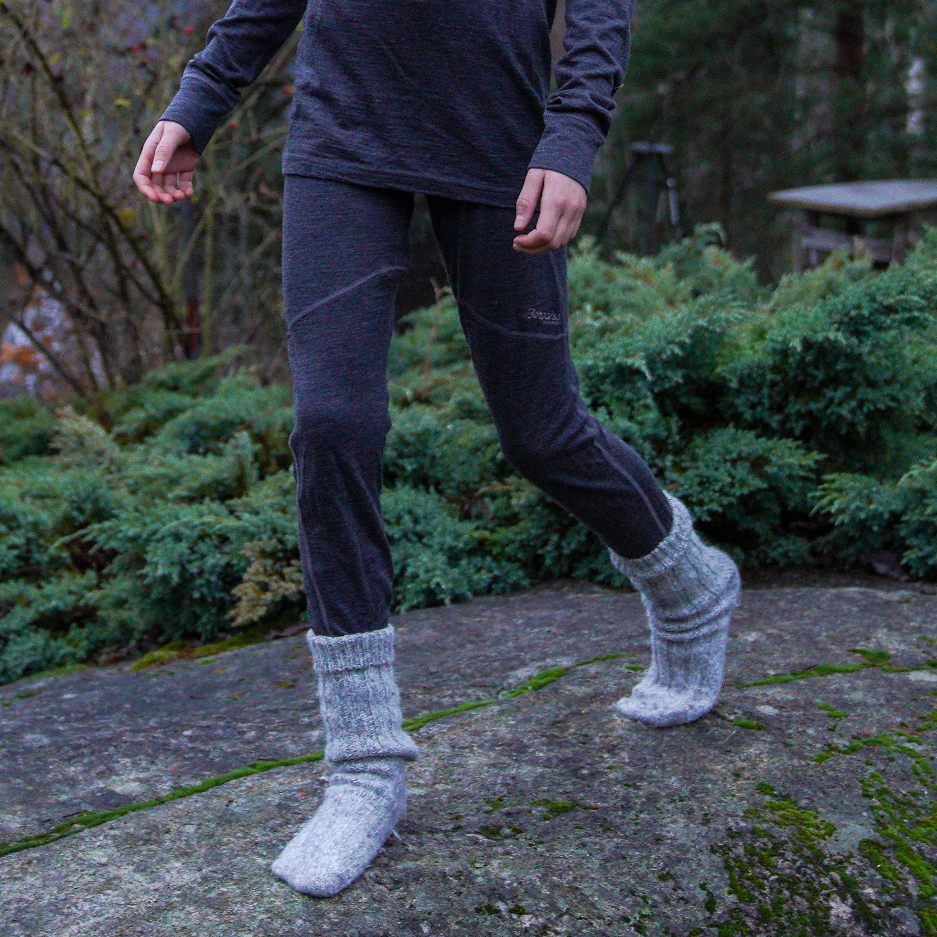 Inner:Pure Youth Tights Solid Dark Grey