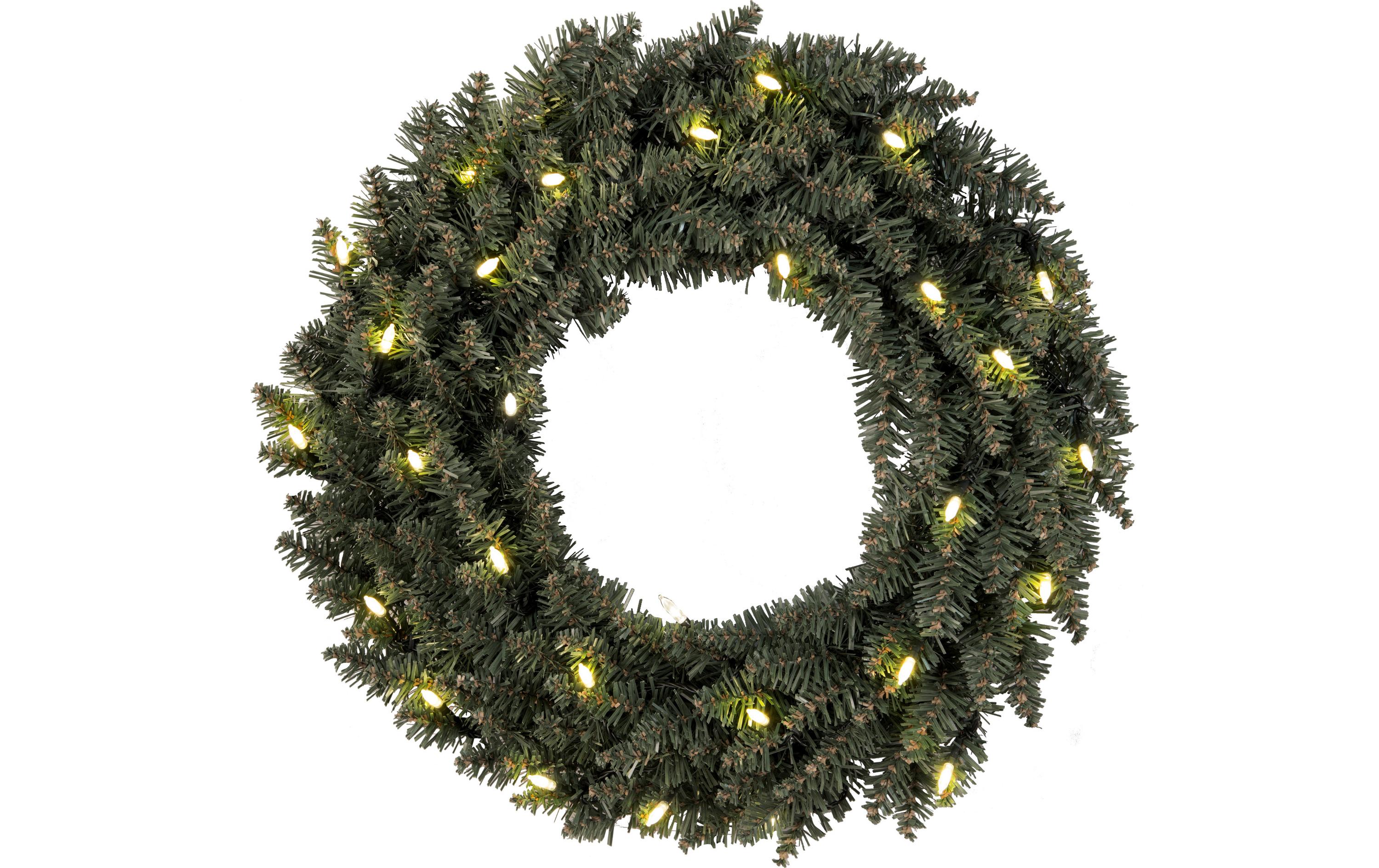 LED-Weihnachtskranz Calgary, Ø 50 cmLED Weihnachtsdekoration