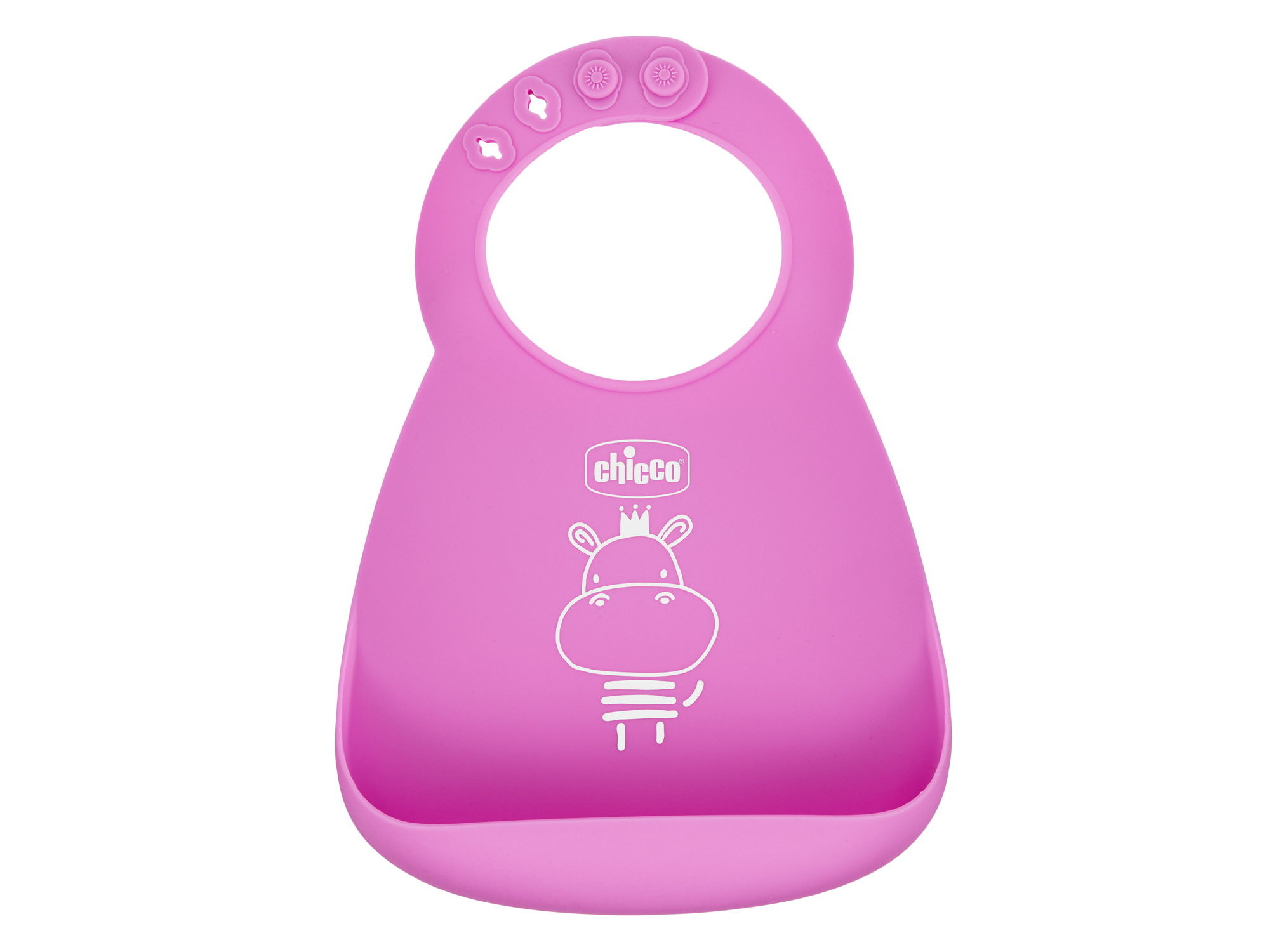 BABETE CHICCO SILICONE ROSA 6M