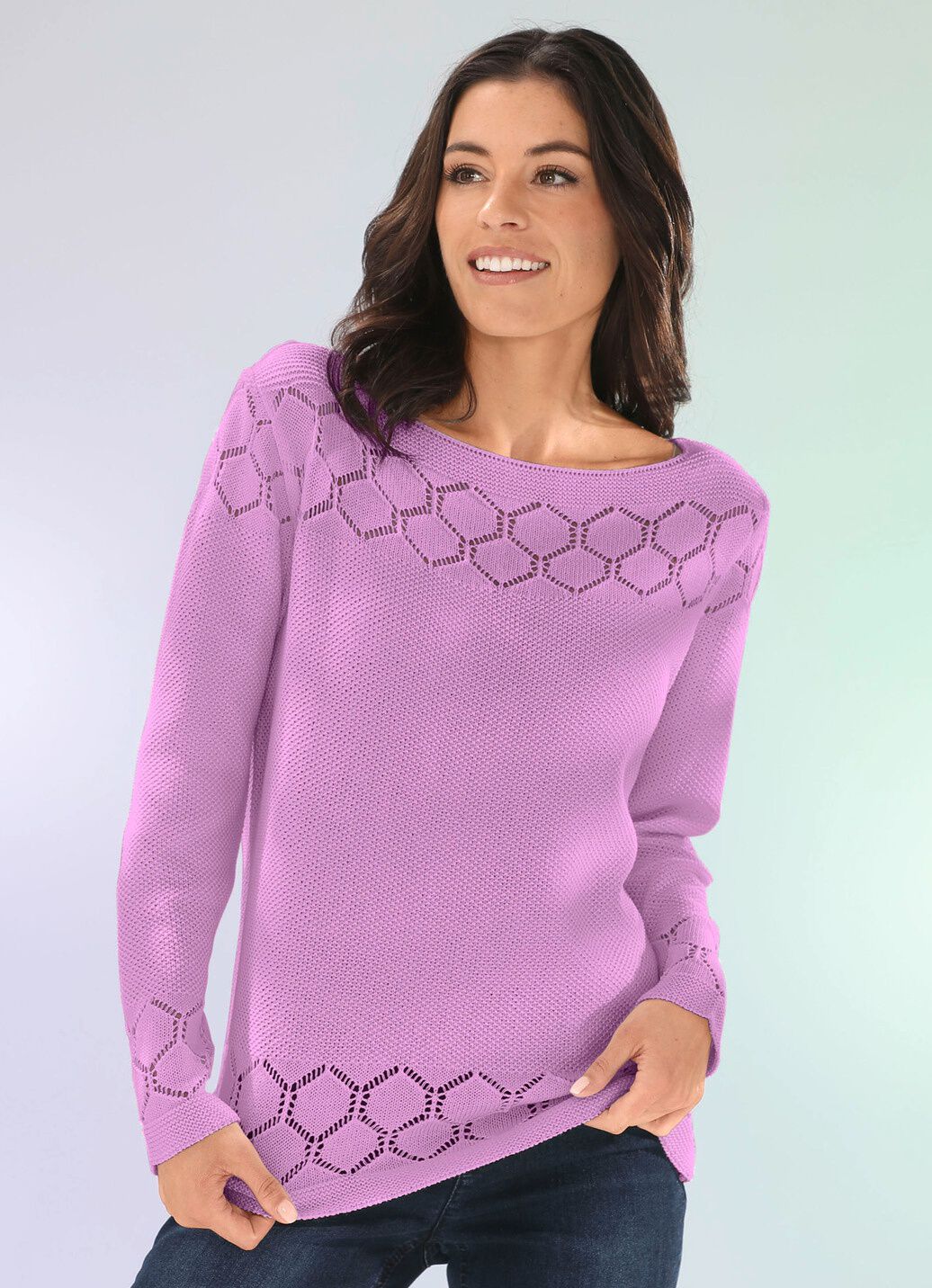 Pullover mit nachhaltig recycelter Baumwolle