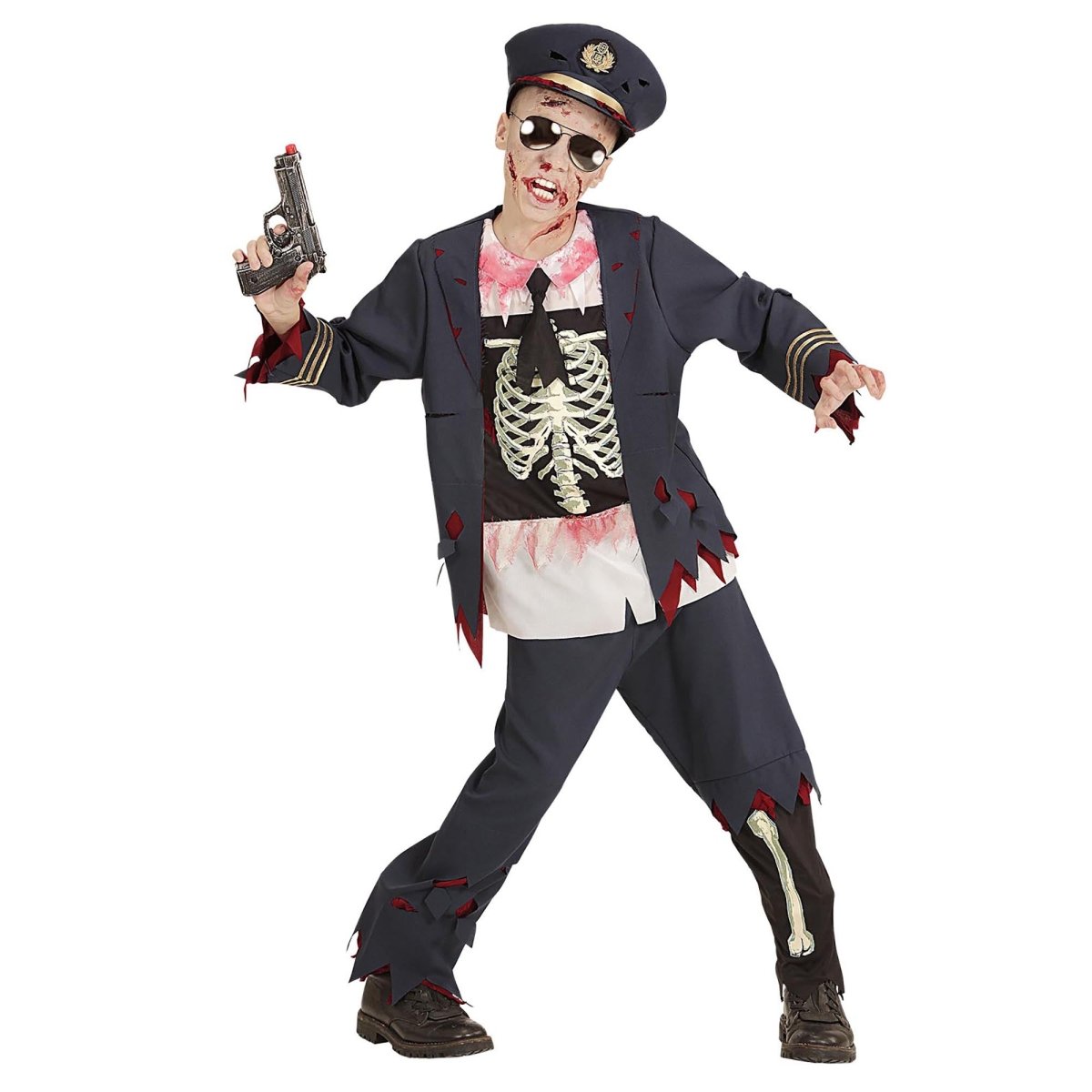 Halloween Kostuum Jongen Politie Zombie