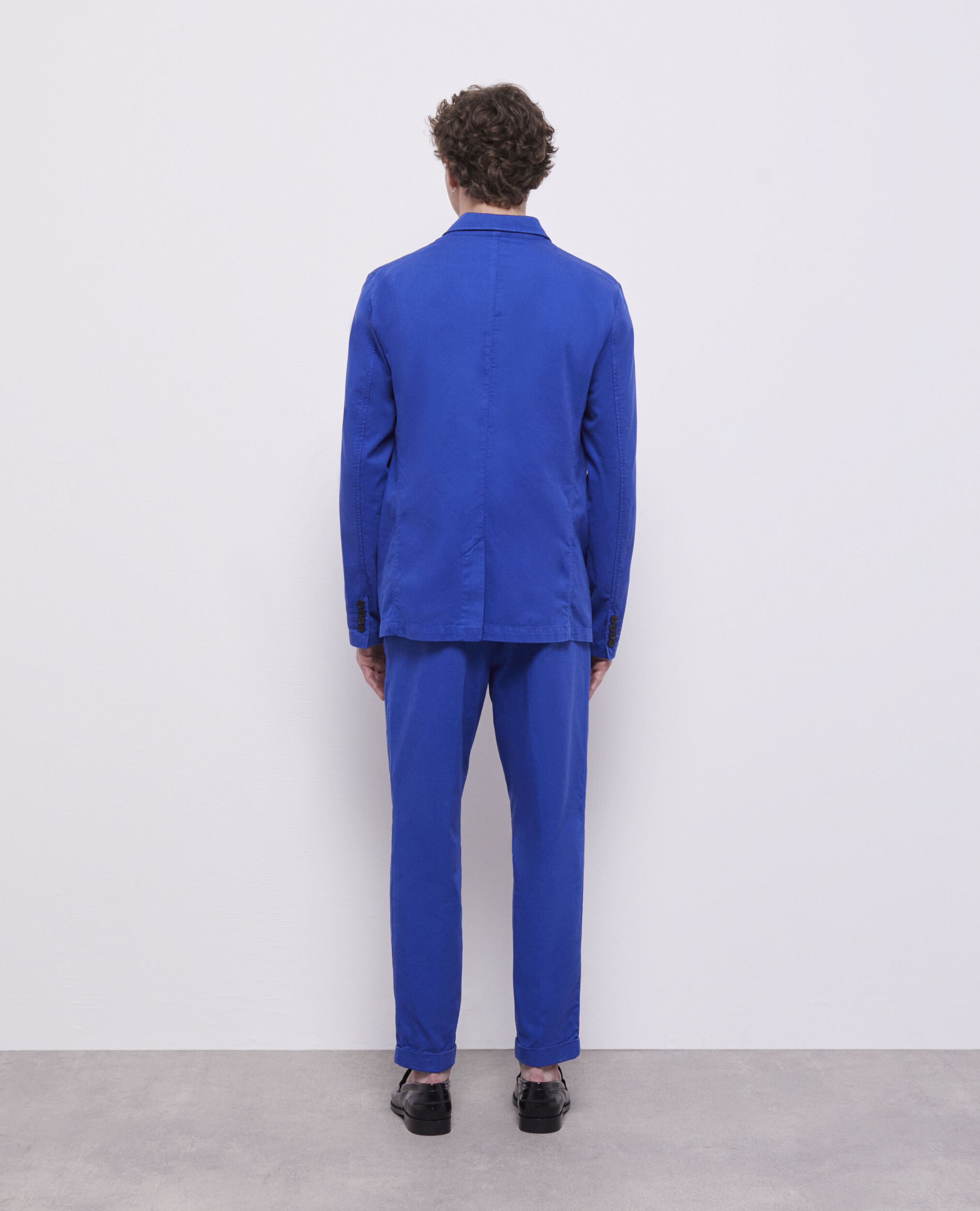 Veste bleue en coton
