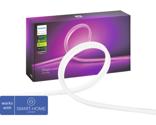 Philips hue LED strip lightstrip voor buiten IP67 RGBW 37,5W 1600 lm L 5 m - compatibel met alle SMART HOME van hornbach