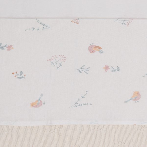 Jollein Lovely Birds Wieglaken - 75 x 100 cm
