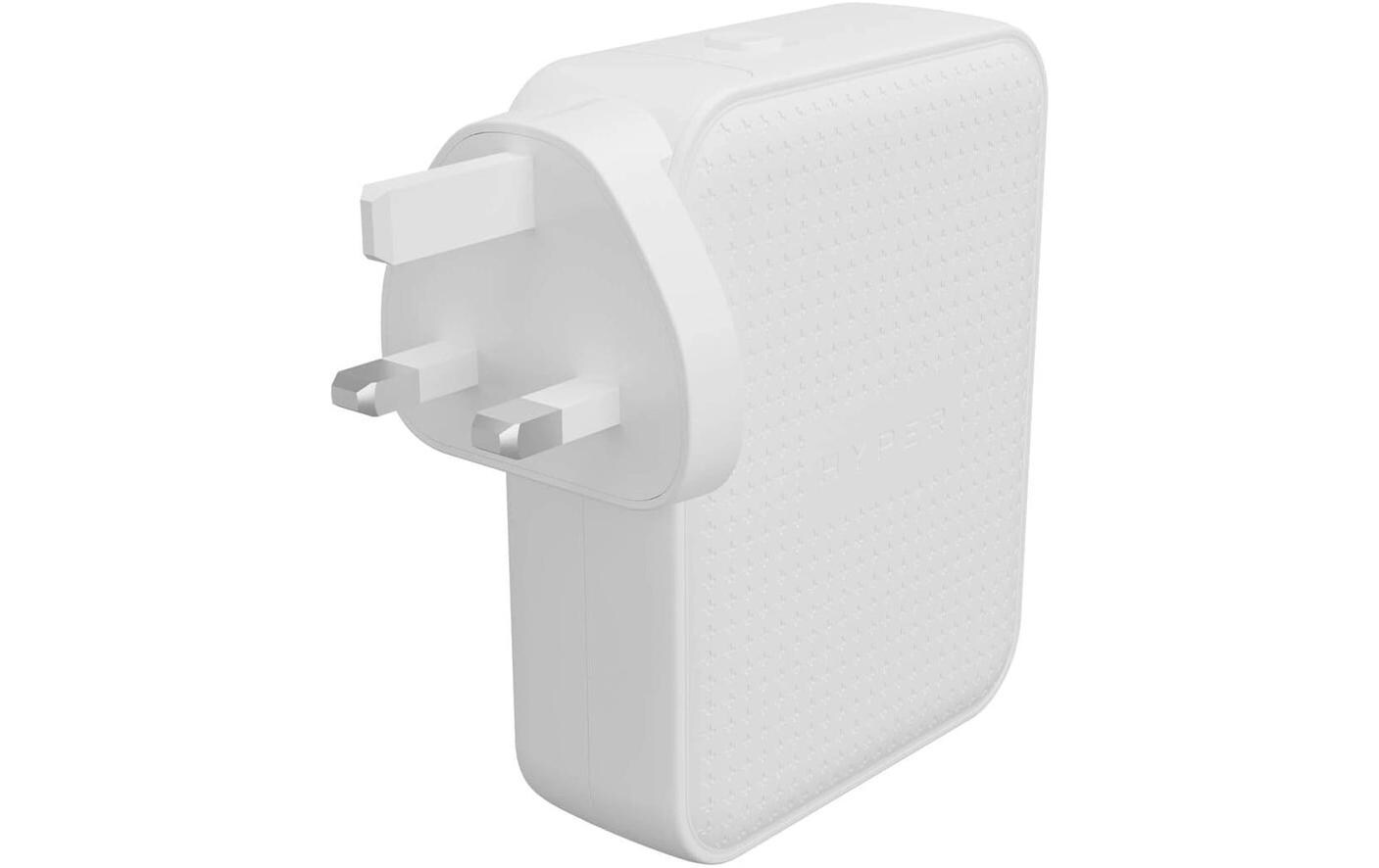USB-Wandladegerät Hyper Juice USB-C GaN 145 W Weiss<br>HYPER HJ1001 WhWWGL Ladegerät für Mobilgeräte Gaming-Controller, Handy, Netbook, Laptop, Smartphone, Tablets Weiss AC Schnellladung Drinnen