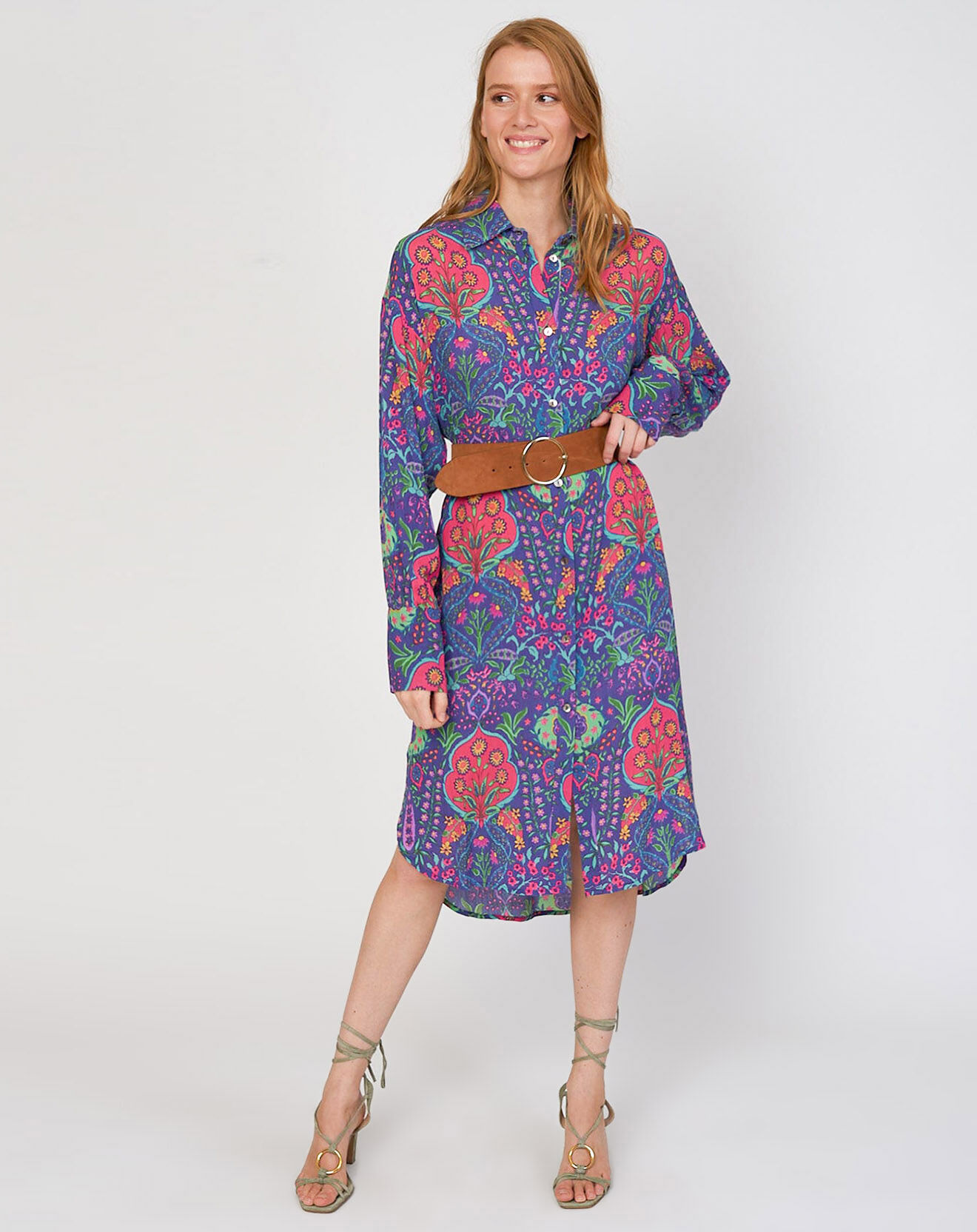 Derhy Robe Chérie imprimée marine