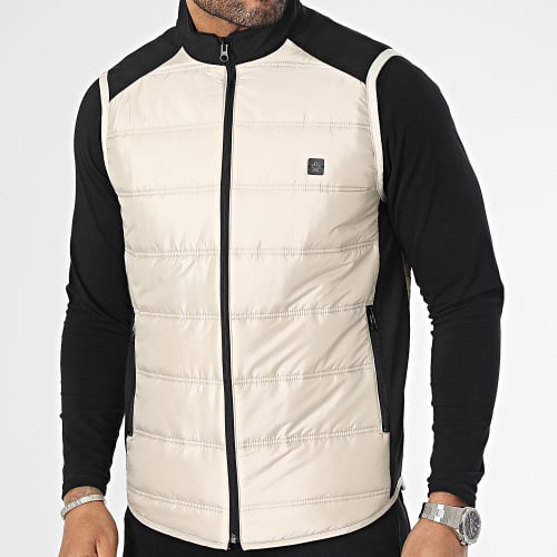 Doudoune Sans Manches Beige