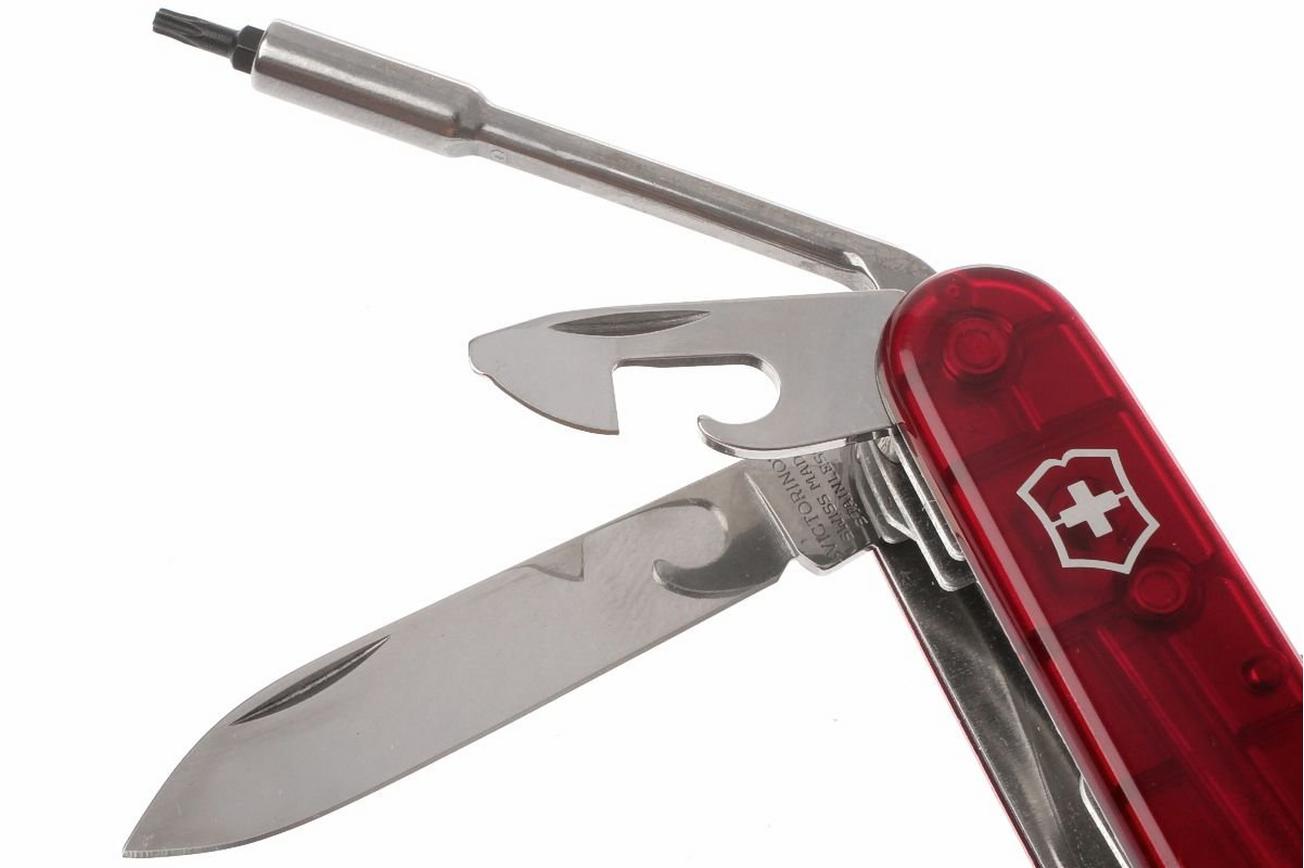 Victorinox CyberTool M transparant rood 1.7725.T Zwitsers zakmes