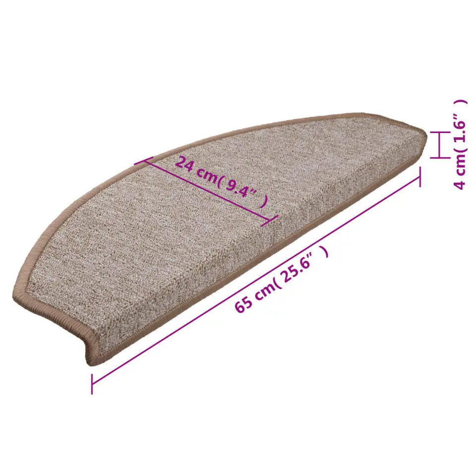 vidaXL - Trapmat - Bruin - Polypropyleen