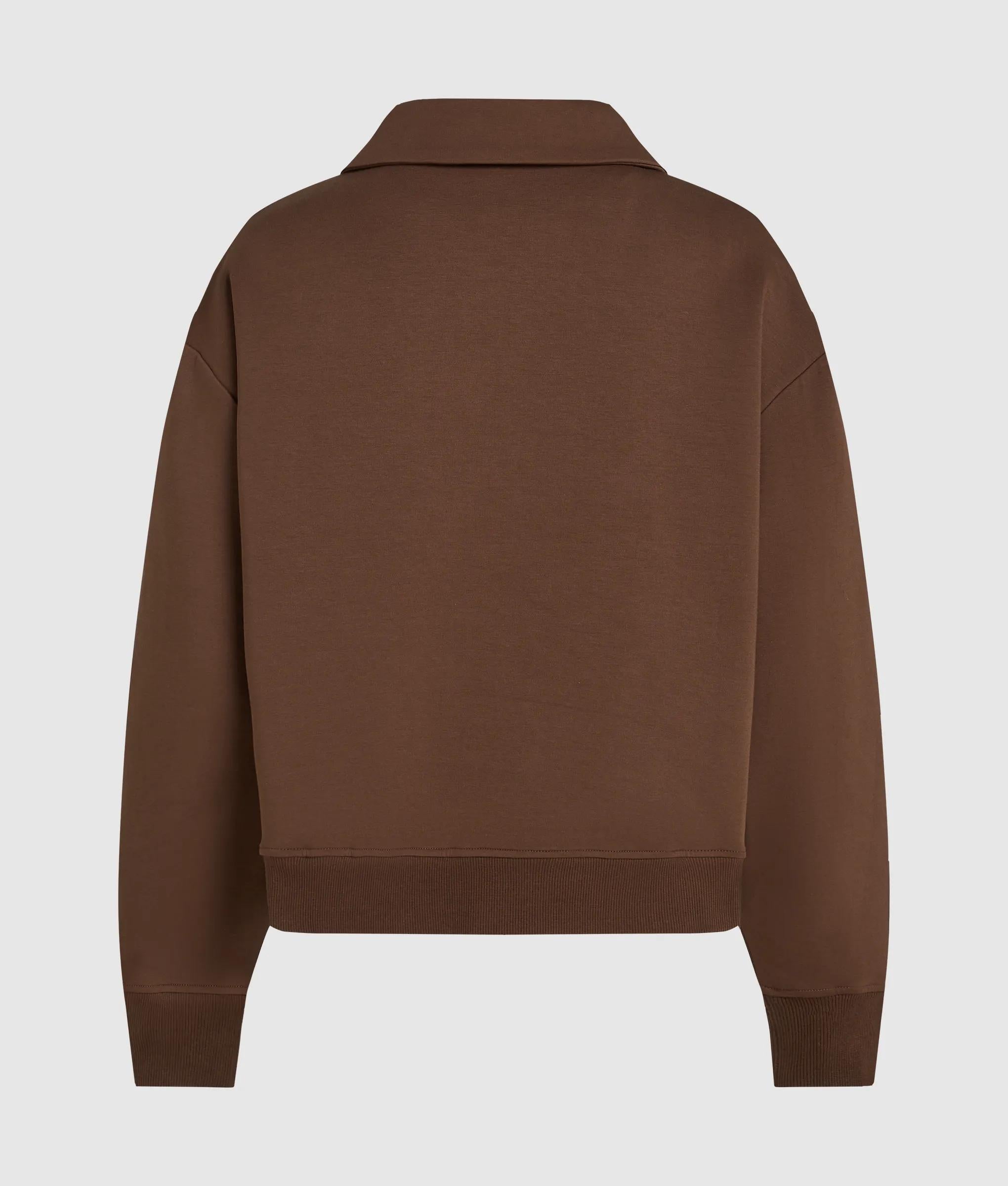 Logo Athleisure sweatshirt met korte rits