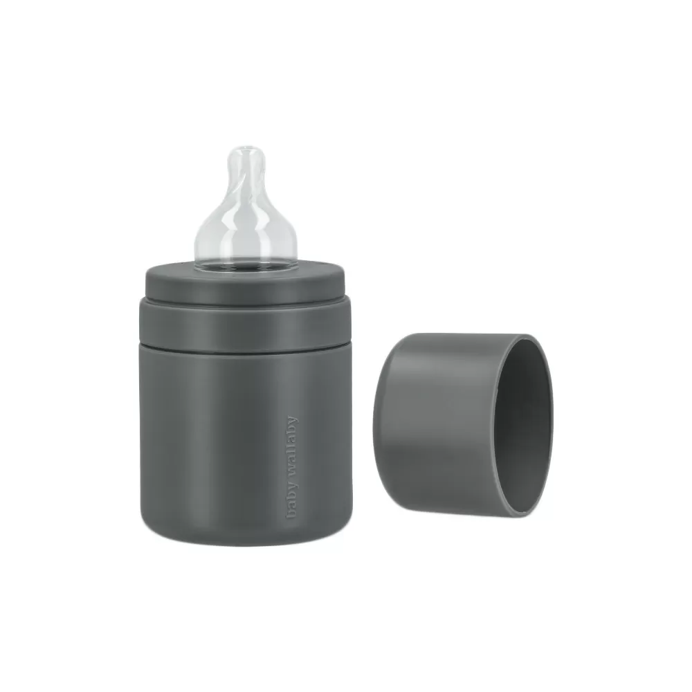 Baby Wallaby Sutteflaske 120 ml - Dark Grey