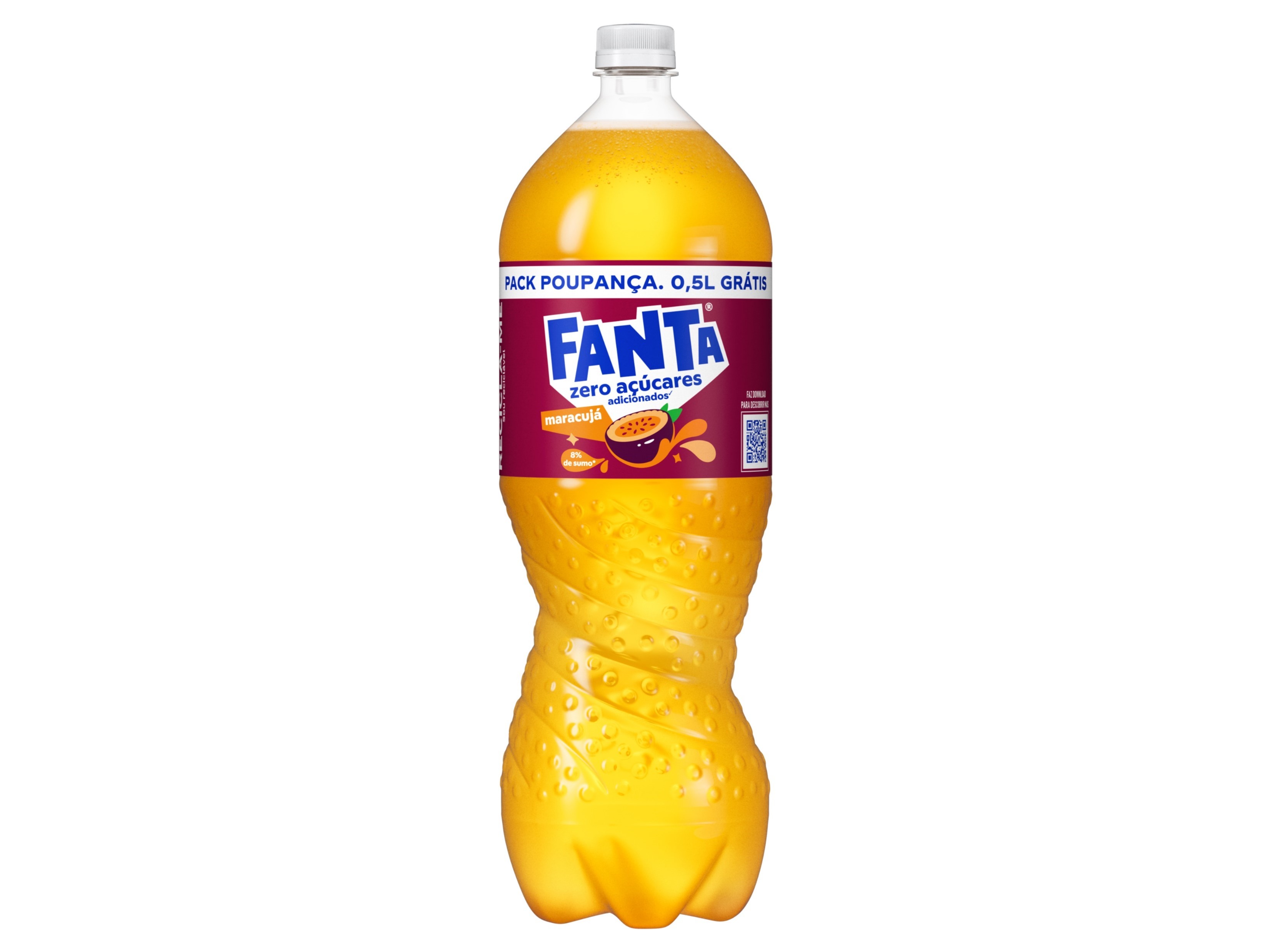 REFRIGERANTES COM GÁS FANTA ZERO MARACUJÁ 1.5L 0.5L GRÁTIS