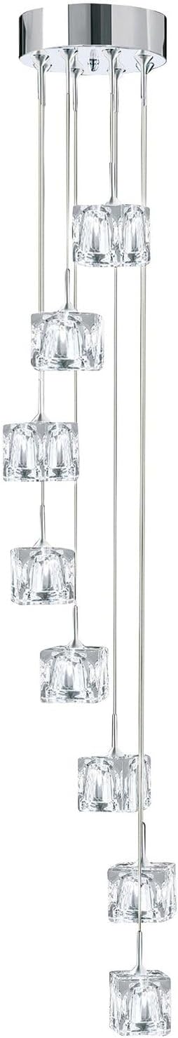 Kaskaden-Pendelleuchte 8-flammig Ice Cube