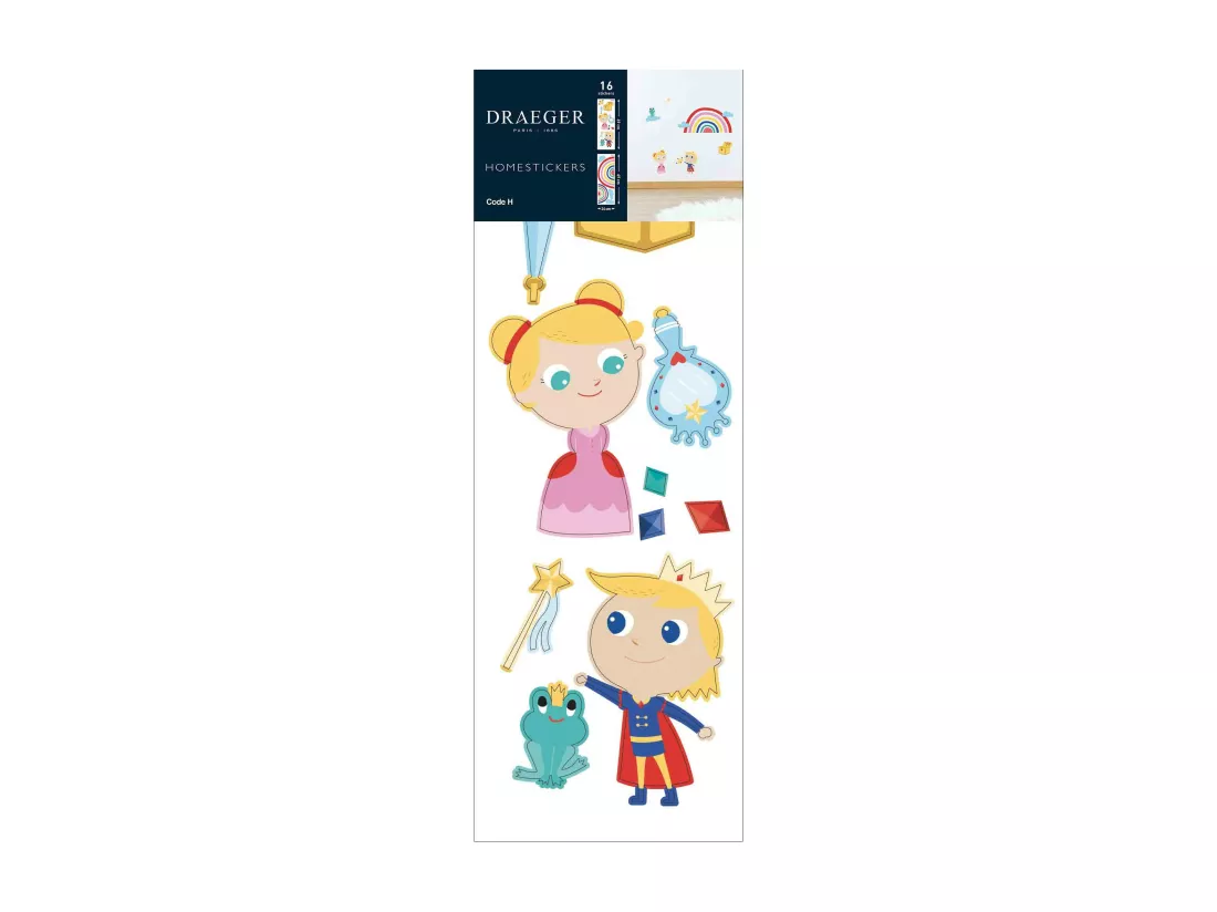 Sticker mural - Princesse et Prince