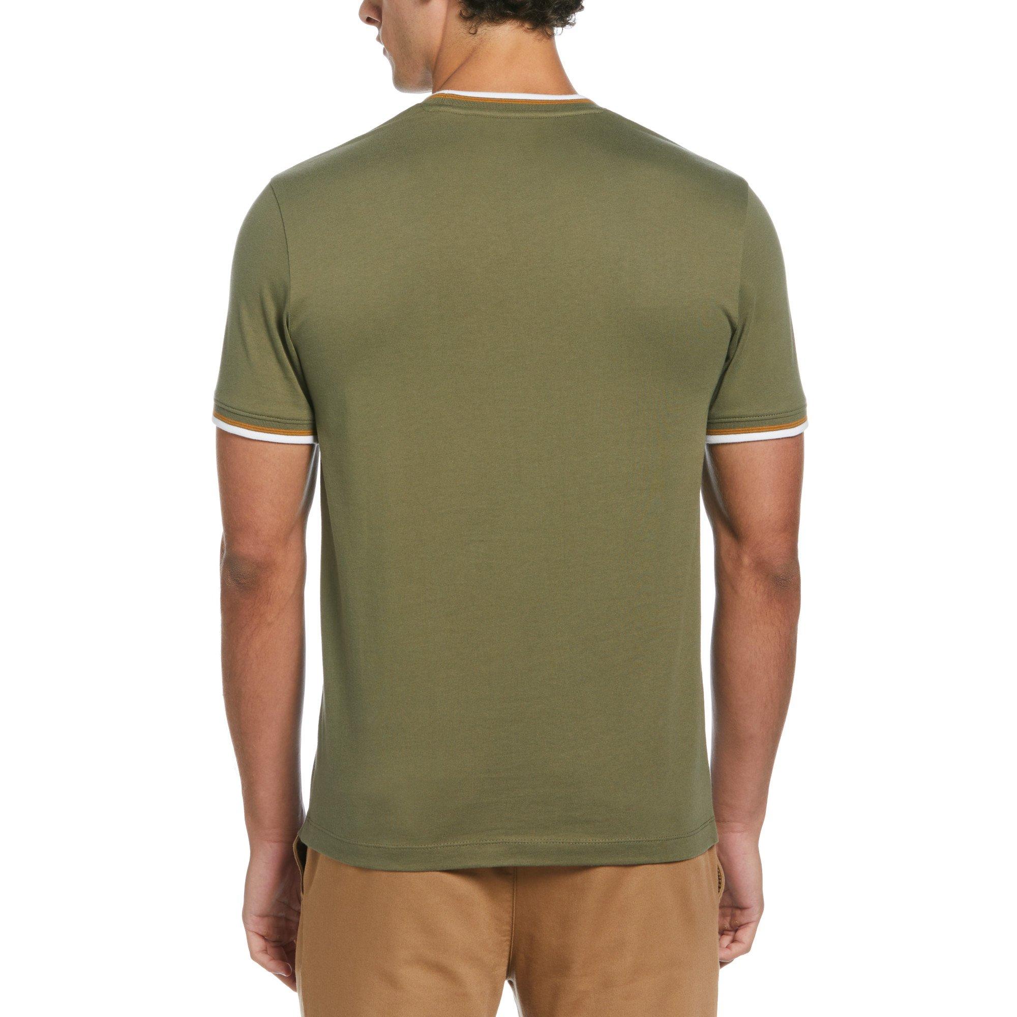 Original Penguin Short Sleeve Tipped T Shirt Mens