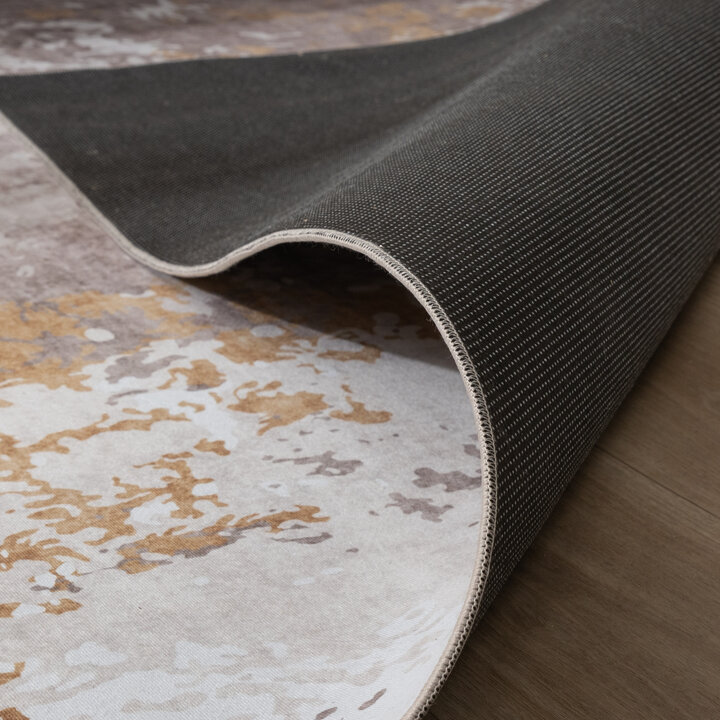 Modern vloerkleed - Sarge Taupe/Geel