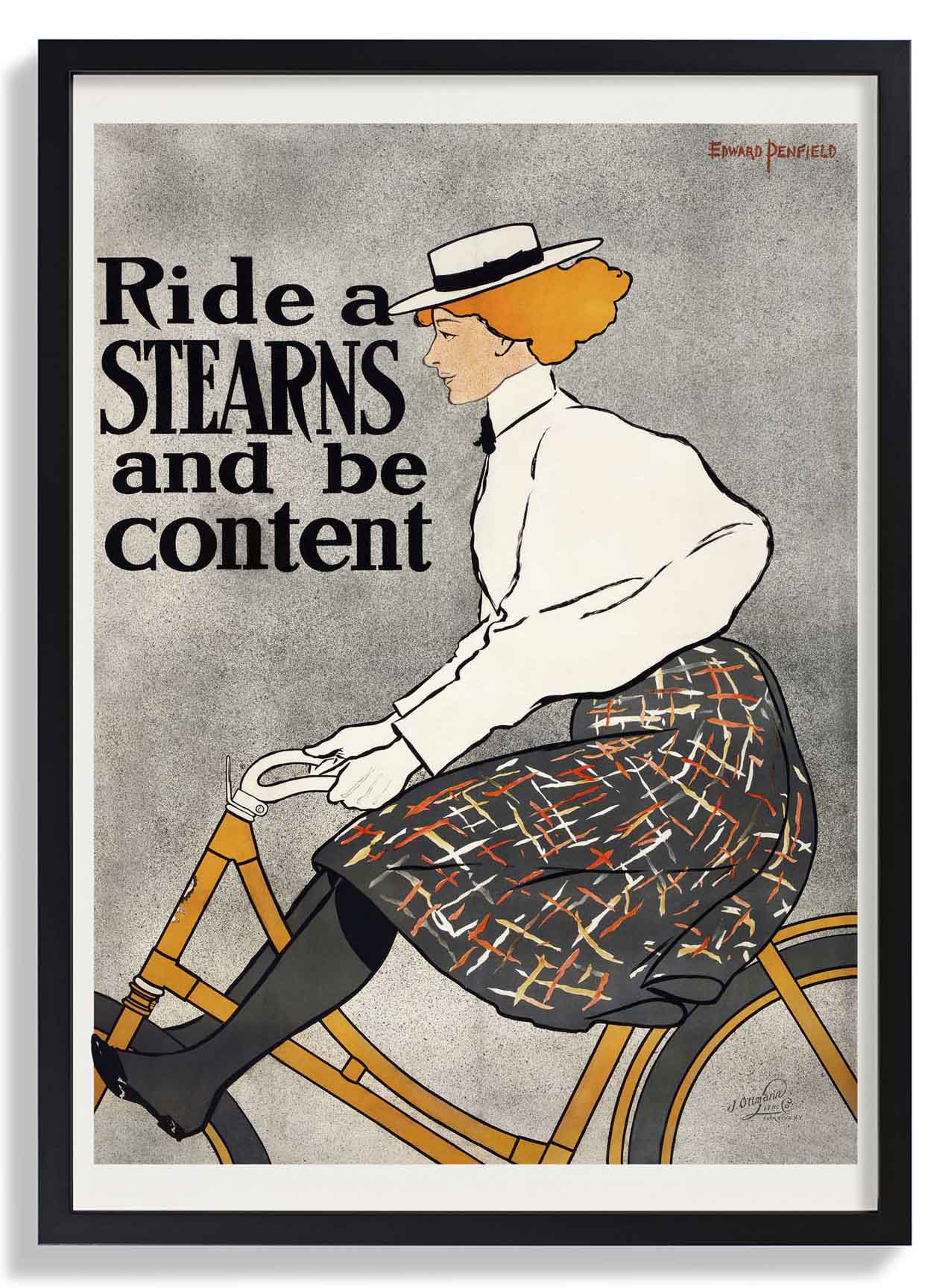 Ride a Stearns and be Content von Edward Penfield
