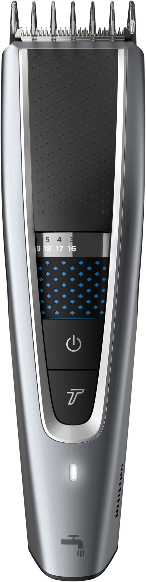 Philips Haarschneider »Series 5000 HC5630/15« 3 Aufsätze mit 28 Längeneinstellungen, 3 Kammaufsätzen und Turbo Modus