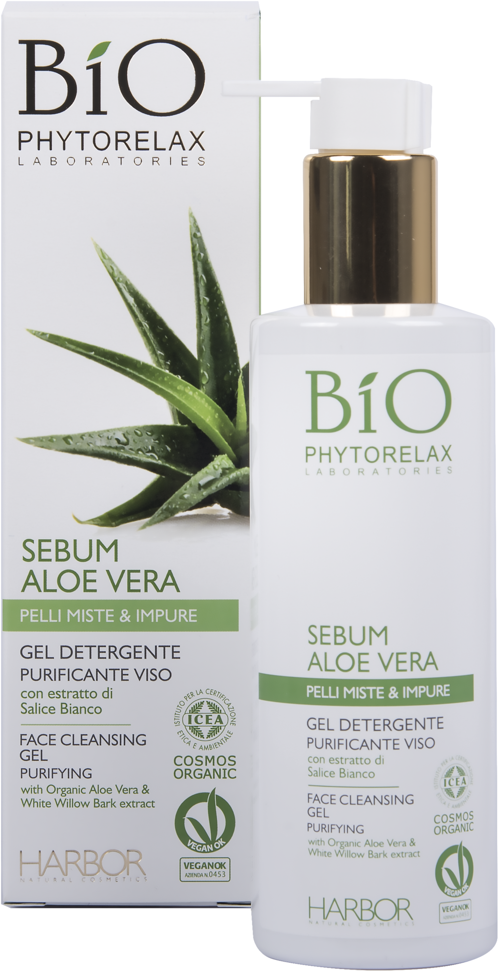 PHYTORELAX LABORATORIES  Sebum Aloe Vera Purifying Face Cleansing Gel, 200 ml