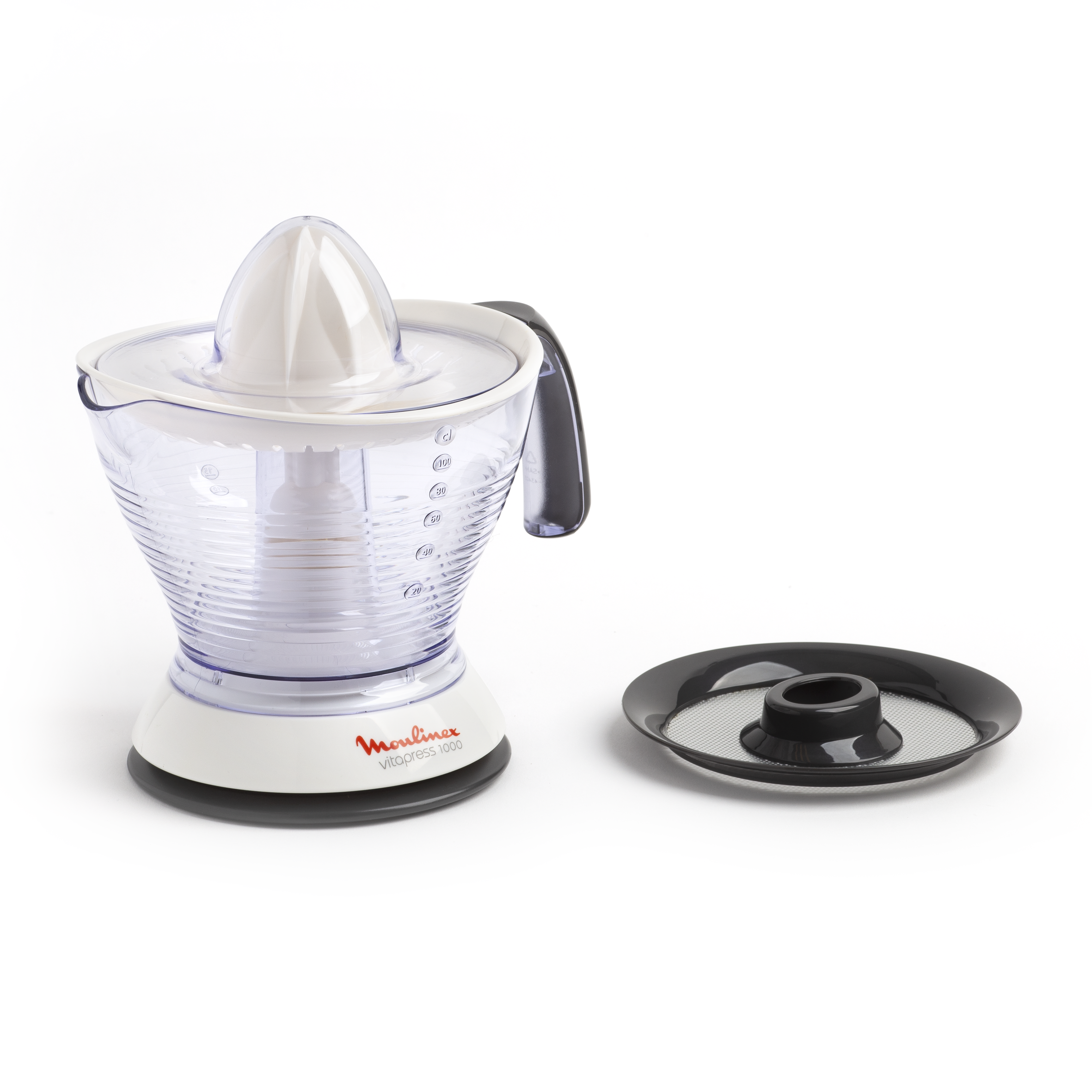 Vitapress 1l blanc/gris foncé