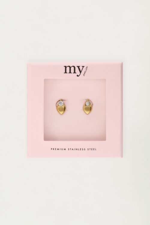 Studs hart met strass