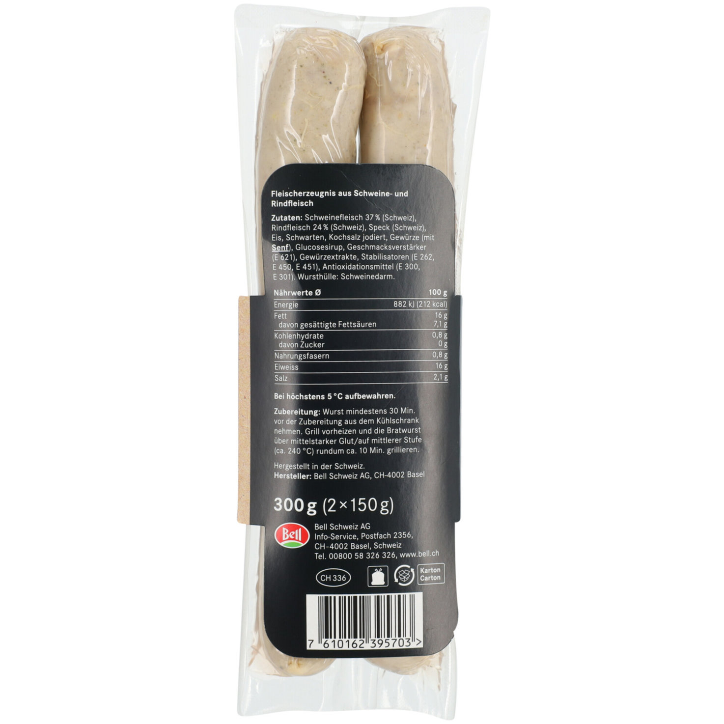Bell Joggeli Bratwurst 2x150g