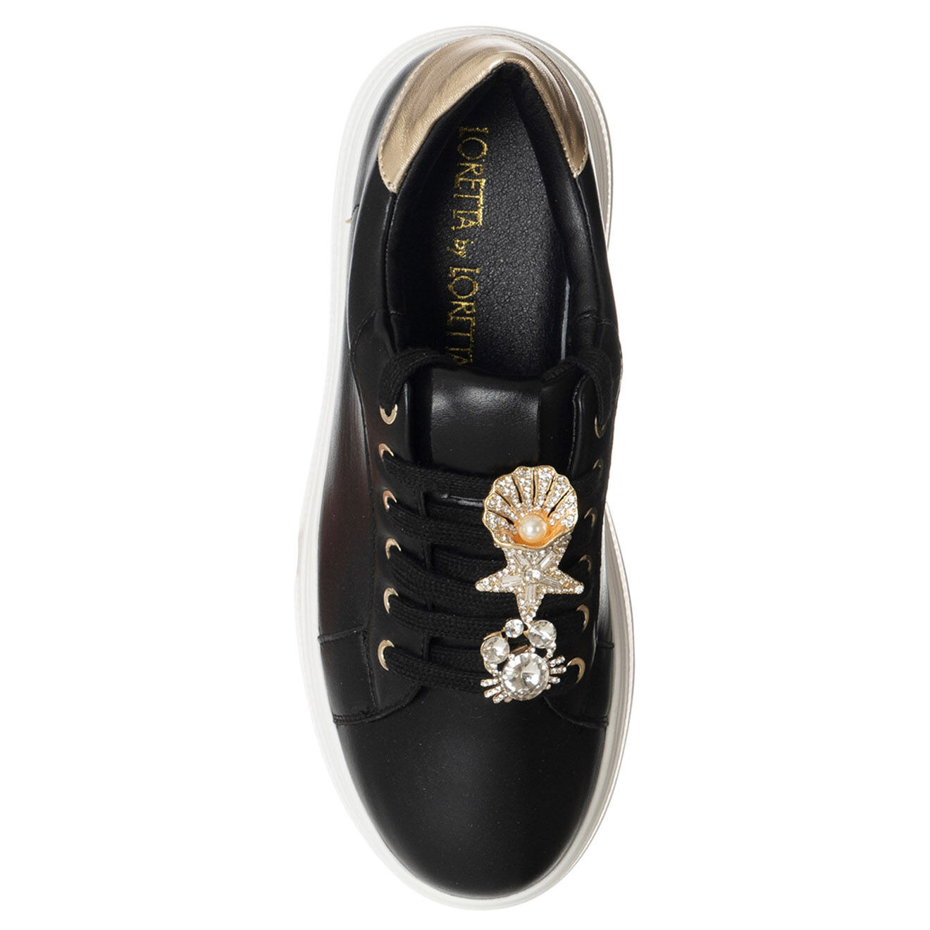 Loretta by Loretta Sneakers Agathe noir/doré