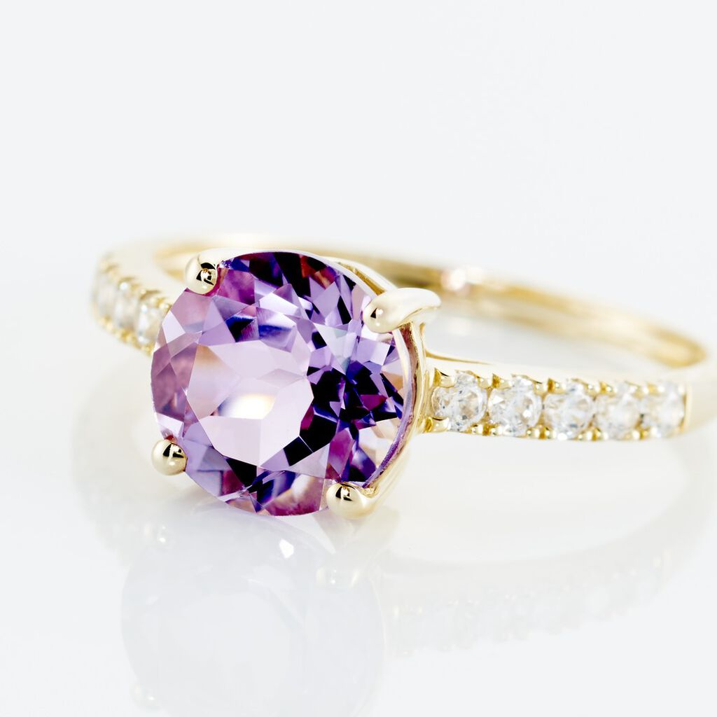 Bague Or Jaune Terese Améthyste