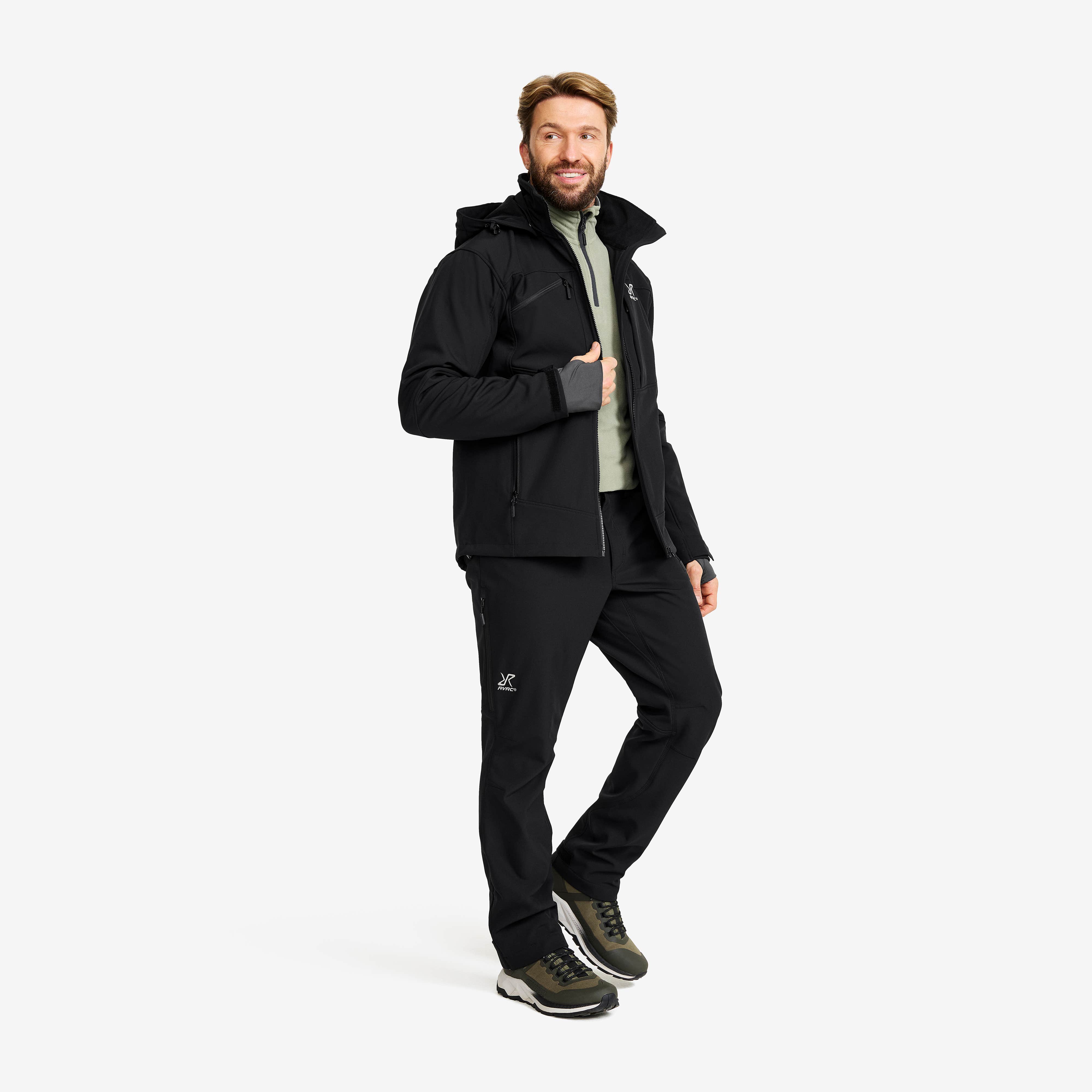 Hiball Essential Softshell Pants Herre Black