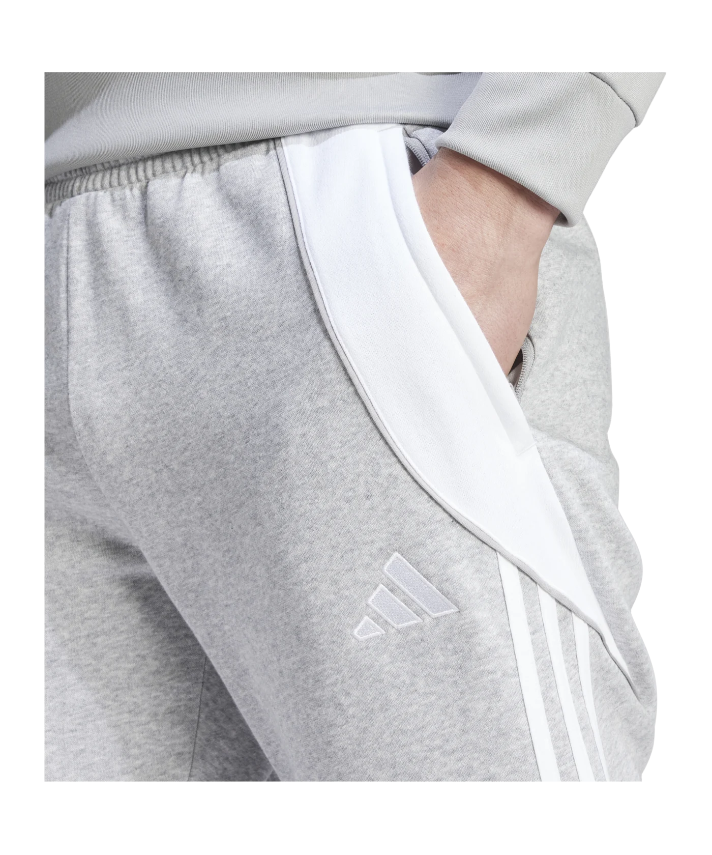 adidas Tiro 24 Trainingshose Grau Weiss