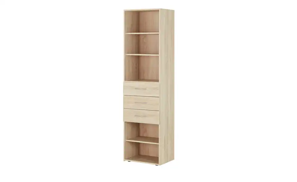Regal Multischrank-System 50 cm 185 cm Eiche sägerau (Nachbildung)