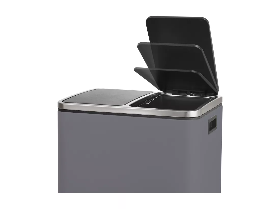 Poubelle de tri 30L en inox