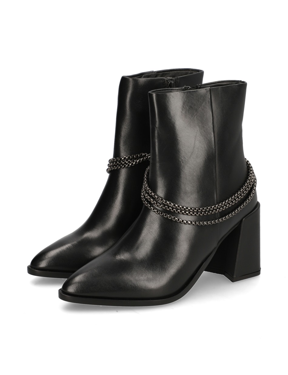 Glattleder Stiefelette