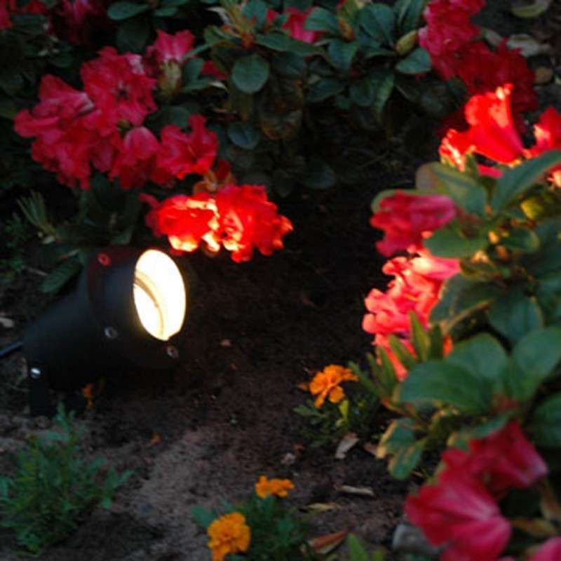 Tuinspot-prikspot zwart incl. snoer en stekker IP65 - Done
