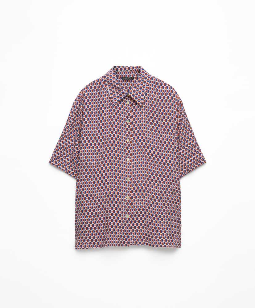 Camisa estampada de manga curta