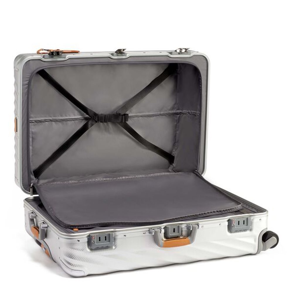 Tumi 19 Degree Aluminium Extended Trip Packing Case texture silver
