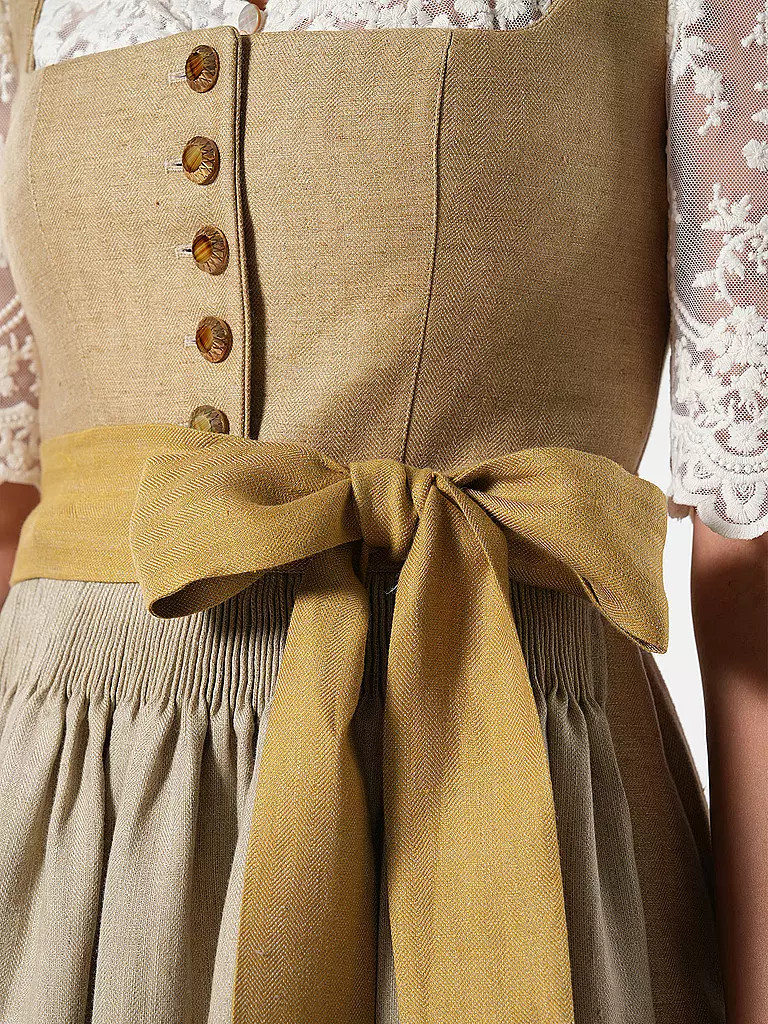 GOTTSEIDANK Dirndl HELENE gelb