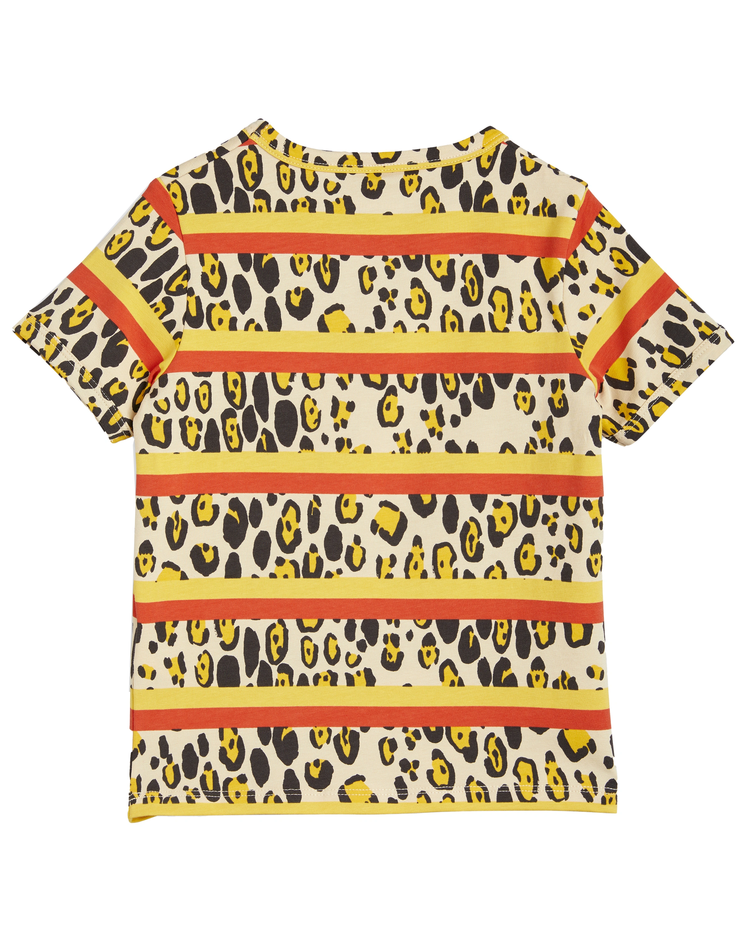 T-Shirt LEOPARD STRIPE AOP in bunt