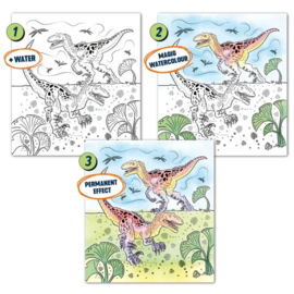 Dino World waterverf boek