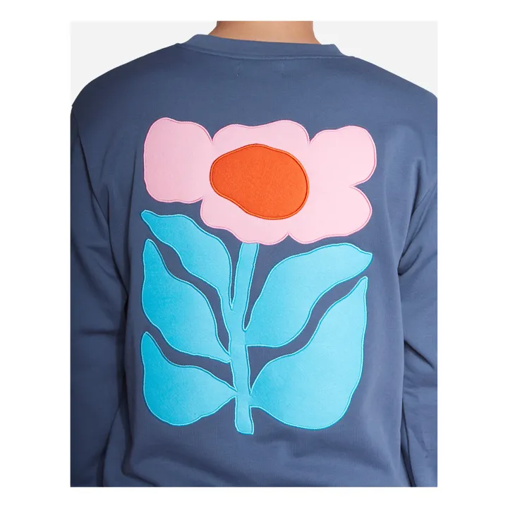Olow Sweat Floris Coton Bio | Bleu