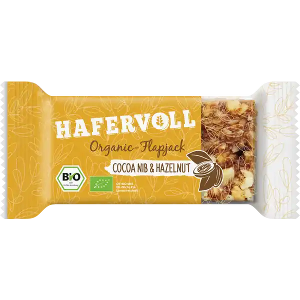 Bio Organic-Flapjack Cocoa Nib &Hazelnut