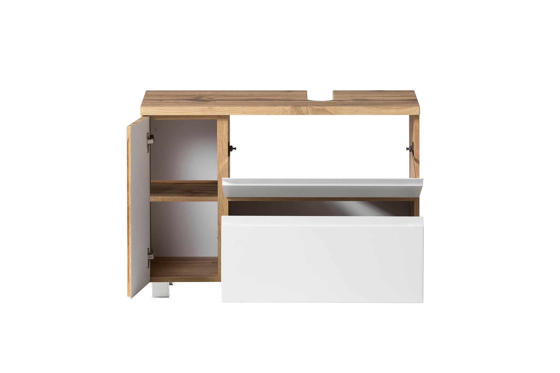 Badkombination GENT braun/weiß 105 cm