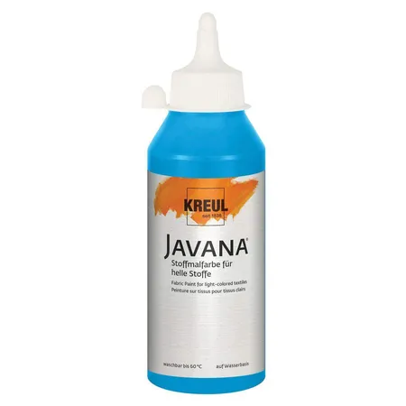 KREUL Javana Stoffmalfarbe für helle Stoffe Azurblau 250 ml